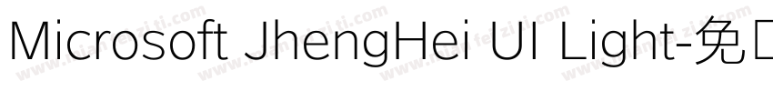 Microsoft JhengHei UI Light字体转换